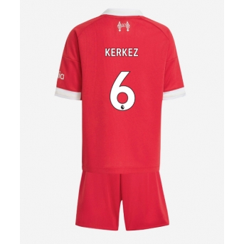 Billige Fotballdrakt Liverpool Milos Kerkez #6 Replika Hjemmedraktsett Barn 2025-26 Kortermet (med bukser)
